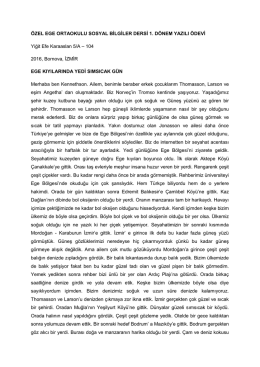 ÖZEL EGE ORTAOKULU SOSYAL BİLGİLER