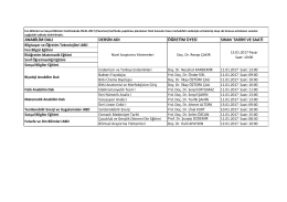 Ertelenen Lisans&uuml;st&uuml; Final Sınav Tarihleri
