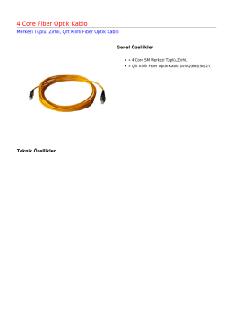 4 Core Fiber Optik Kablo
