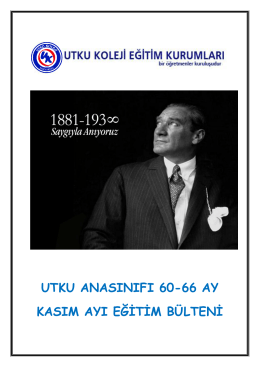 Şirinler Anasınıfı Bülteni 60-66 ay