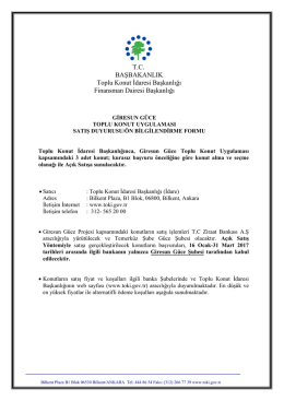 TC BAŞBAKANLIK Toplu Konut İdaresi