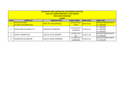 2016-2017 Güz Dönemi Diş Hekimliği Fakültesi Sınav Takvimi 3