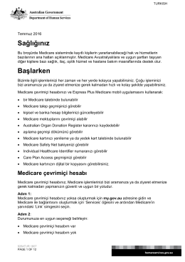 Your Health - Turkish - Department of Human Services