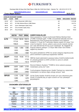 Forex Akşam Bülteni