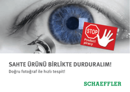 sahte ürünü birlikte durduralım!