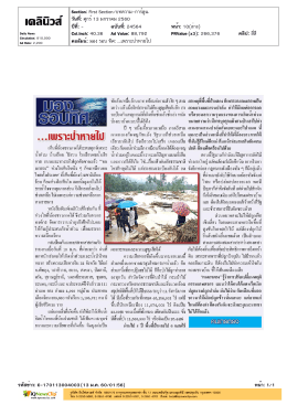 มอง รอบ ทิศ: ...เพราะป่าหายไป