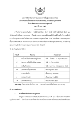 เรื่อง การสอบเพื่อรับหนังสืออนุมัติแสดงความรู้ ความชานาญ