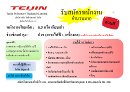 บริษัทเทยิน โพลีเอสเตอร์ จำกัด New
