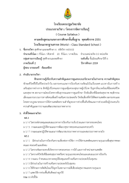 กลุ่มสาระการเรียนรู้