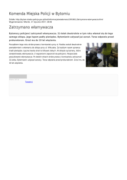 Generuj PDF - Komenda Miejska Policji w Bytomiu