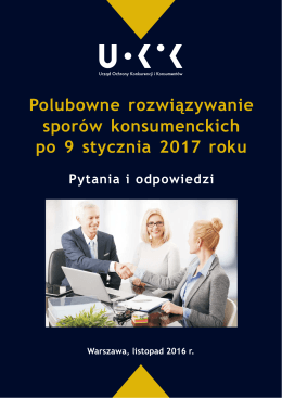 Polubowne rozwiązywanie sporów konsumenckich po 9 stycznia