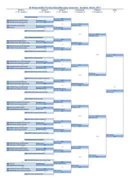 III Wojew&oacute;dzki Turniej Klasyfikacyjny Senior&oacute;w