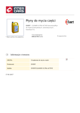 Płyny do mycia części