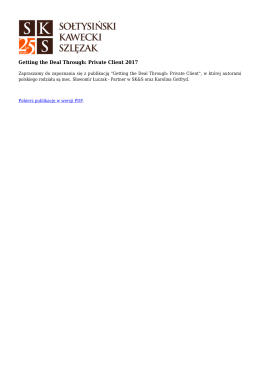 Getting the Deal Through: Private Client 2017