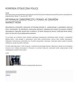 Generuj PDF - Komenda Stołeczna Policji