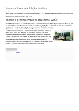 Generuj PDF - Komenda Powiatowa Policji w Lublińcu