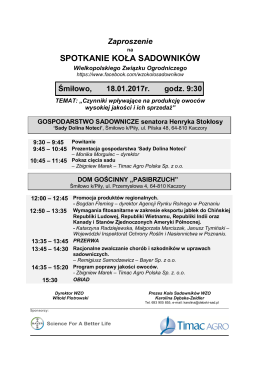 spotkanie koła sadowników - Timac Agro Polska Timac Agro Polska