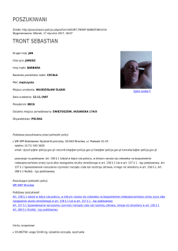 Generuj PDF - Poszukiwani