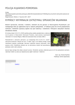 Generuj PDF - Policja Kujawsko