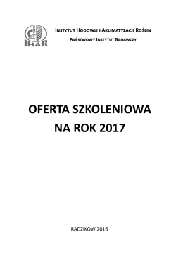 Oferta szkoleniowa 2017 do pobrania