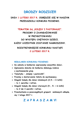 DRODZY RODZICE!!!