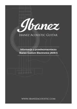 Informacje o przedwzmacniaczu Ibanez Custom Electronics (AHA1)
