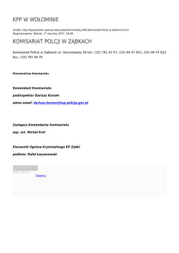 Generuj PDF - KPP w Wołominie