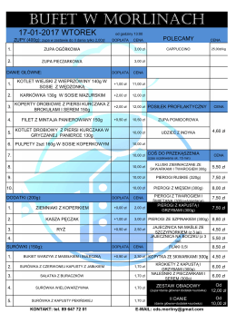 morliny -menu 13-01-2017