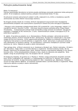 Policyjne podsumowanie świąt