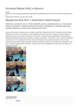 Generuj PDF - Komenda Miejska Policji w Bytomiu