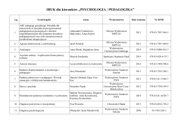 IBUK dla kierunków „PSYCHOLOGIA / PEDAGOGIKA”