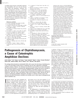 Pathogenesis of Chytridiomycosis, a Cause of Catastrophic