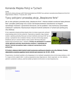 Generuj PDF - Komenda Miejska Policji w Tychach