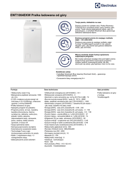 EWT1064EKW Pralka ładowana od góry