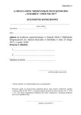 pobierz - Zespół Szkół z Oddziałami Integracyjnymi w Smólniku