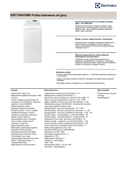 EWT1064TMW Pralka ładowana od góry