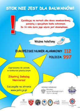 Ważne telefony EUROPEJSKI NUMER ALARMOWY