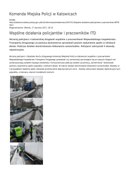 Generuj PDF - Komenda Miejska Policji w Katowicach