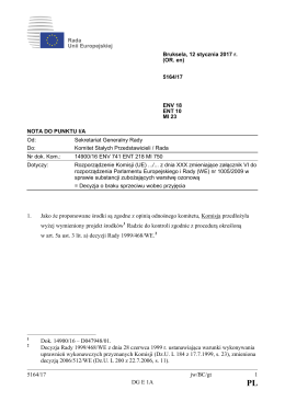 5164/17 jw/BC/gt 1 DG E 1A 1. Jako że proponowane środki są