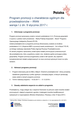 Program promocji branży meblarskiej