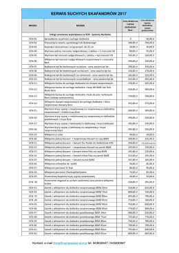 serwis suchych skafandrów 2017