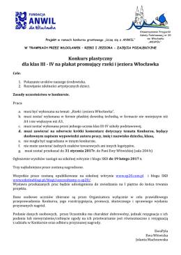Regulamin konkursu - Szkoła Podstawowa nr 20 we Włocławku