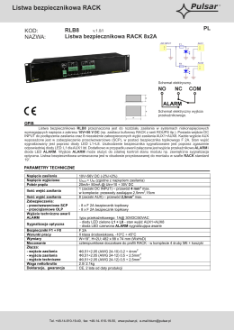 Listwa bezpiecznikowa RACK Pulsar