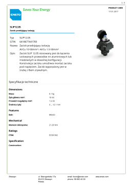 SLIP12.05 Zacisk przebijający izolację