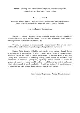 Uchwała 5 Finanse -przyjęcie WZC - KOD Kujawsko