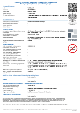 wyciąg z CEIDG