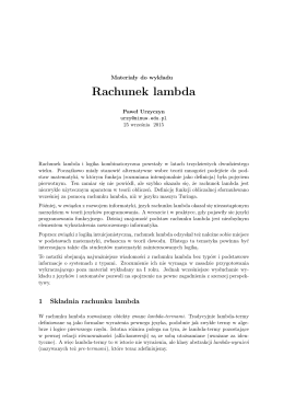 Rachunek lambda