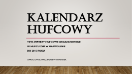 Kalendarz hufcowy