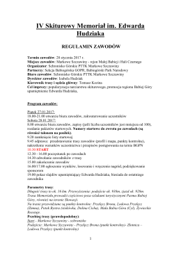 IV Skiturowy Memoriał im. Edwarda Hudziaka