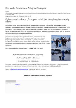 Generuj PDF - Komenda Powiatowa Policji w Cieszynie